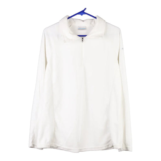 Vintage white Columbia Fleece - mens x-large