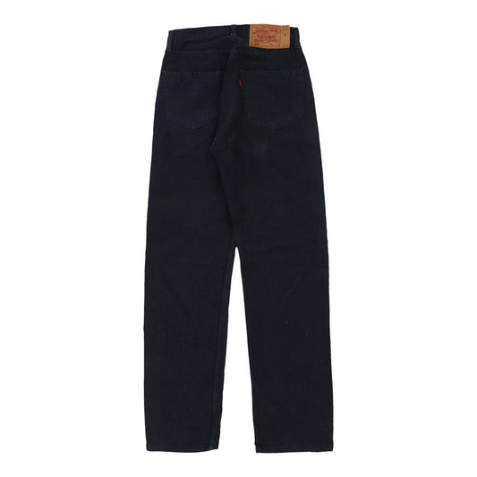 Vintage 501 Levis Trousers - 29W UK 10 Navy Cotton