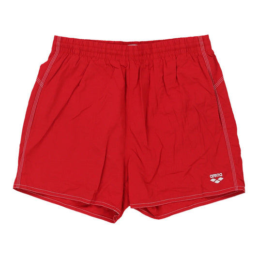 Vintage Arena Sport Shorts - XL Red Polyester