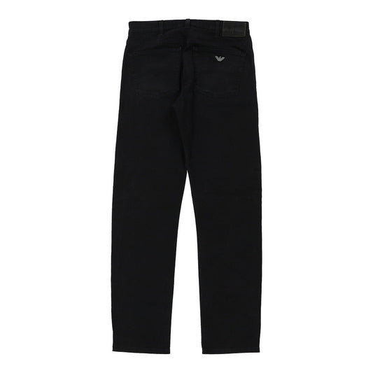 Vintage Armani Jeans Trousers - 30W 32L Navy Cotton