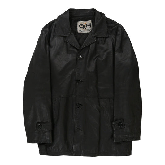 Vintage Exh Leather Jacket - Medium Black Leather