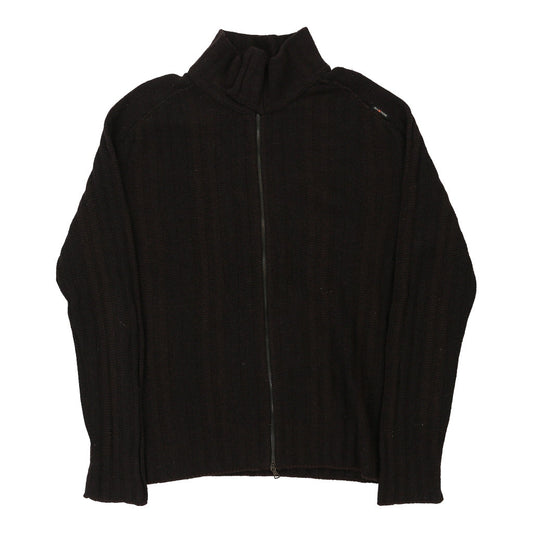 Vintage Energie Zip Up - XL Brown Wool