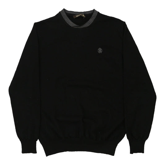 Vintage Roberto Cavalli Jumper - Medium Black Wool