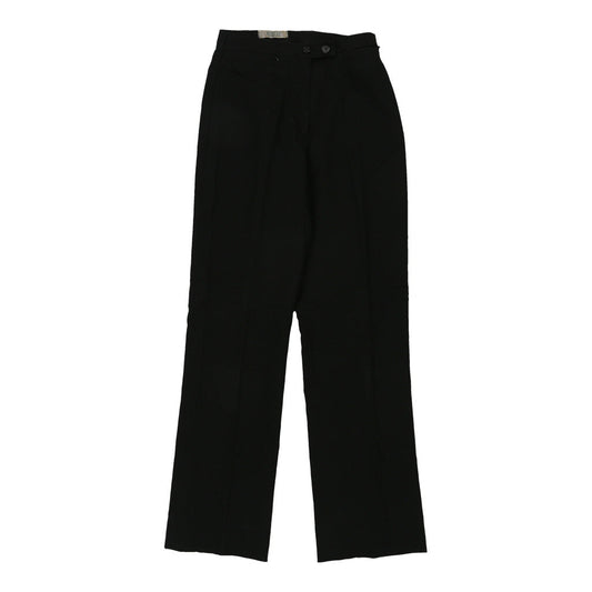 Vintage Missuri Trousers - 24W UK 6 Black Cotton