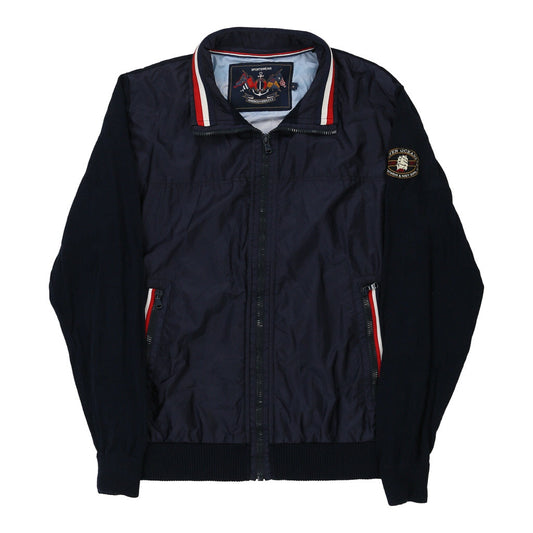 Vintage Amerigo Vespucci Sportswear Jacket - Medium Navy Polyester