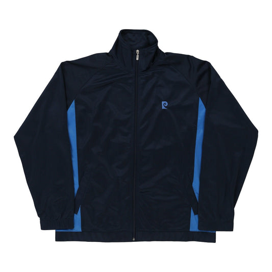 Vintage Pierre Cardin Track Jacket - Large Navy Polyester