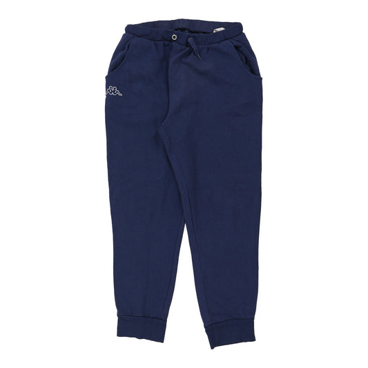 Vintage Kappa Joggers - Large Navy Cotton Blend