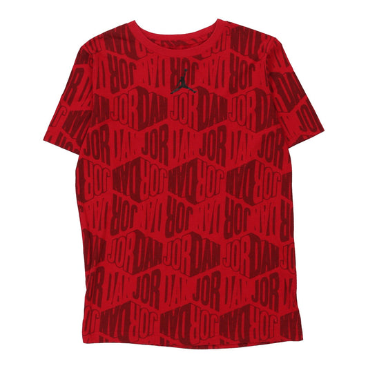 Vintage Age 13-15 Jordan Graphic T-Shirt - XL Red Cotton