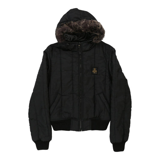 Vintage Age 12 Refrigiwear Jacket - XL Black Polyester Blend