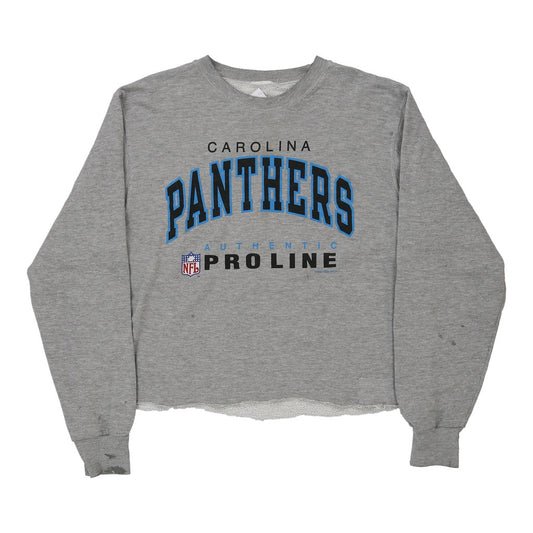 Vintage Carolina Panthers Nfl Sweatshirt - XL Grey Cotton