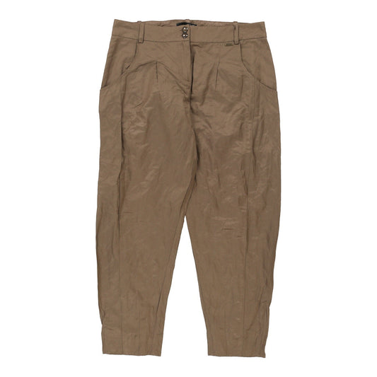 Vintage Liu Jo Trousers - 31W UK 12 Brown Polyester