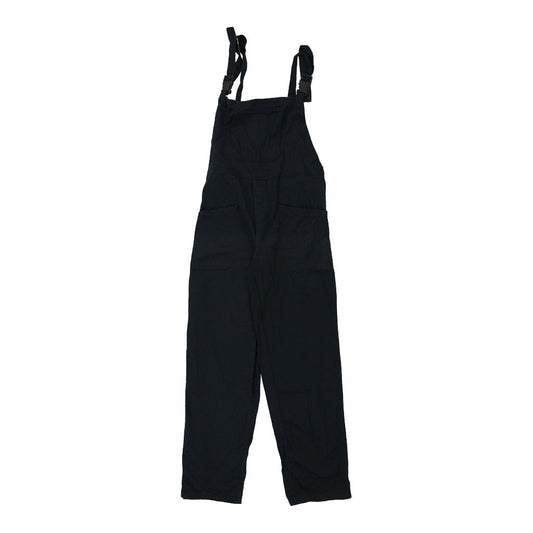 Vintage Industrial Starter Dungarees - Medium Navy Cotton