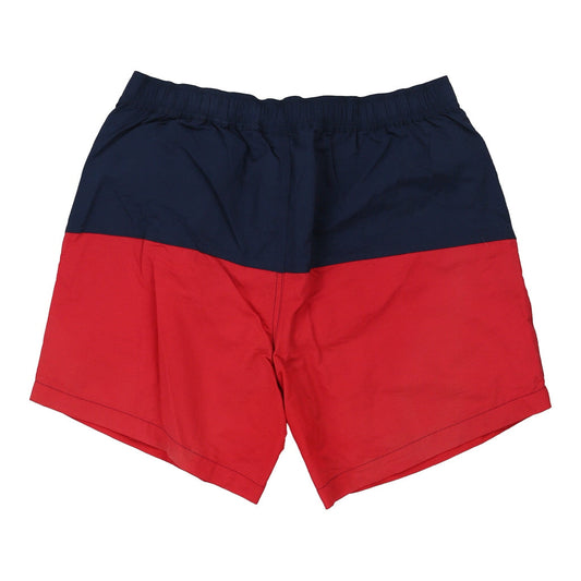 Vintage Asics Sport Shorts - Large Block Colour Polyester