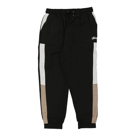 Vintage Stussy Tracksuit - Small Black Polyester