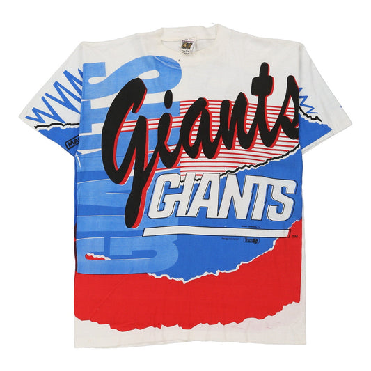 Vintage Giants Magic Johnson NFL T-Shirt - Large White Cotton