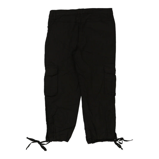Vintage Unbranded Cargo Shorts - Large Black Cotton