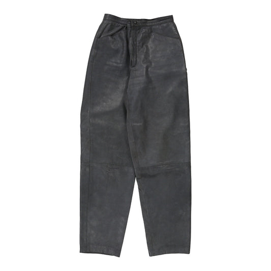Vintage Pro Babile Trousers - 27W UK 8 Grey Leather