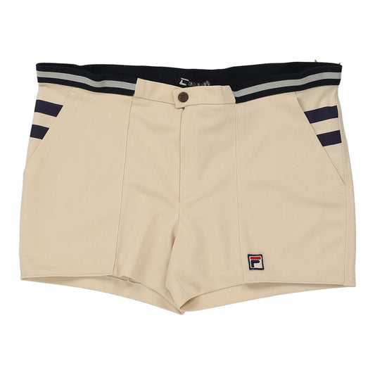 Vintage Fila Sport Shorts - XL Beige Polyester