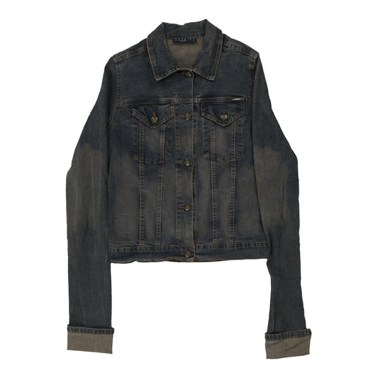 Vintage dark wash Y2K Unbranded Denim Jacket - womens small