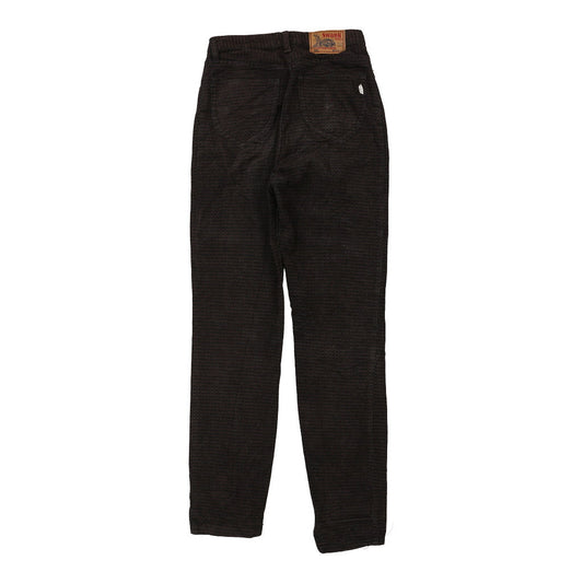 Vintage Swank Trousers - 28W UK 10 Brown Cotton
