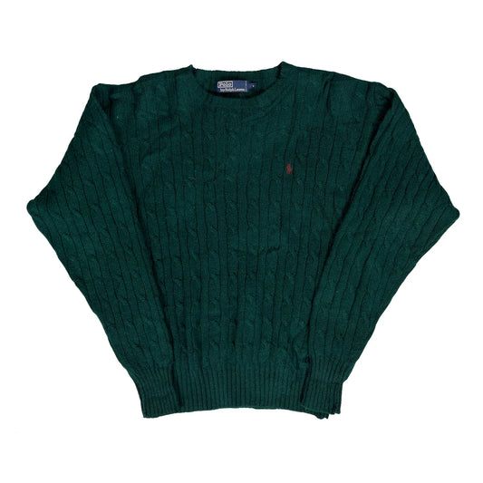 Polo By Ralph Lauren Jumper - Medium Green Wool