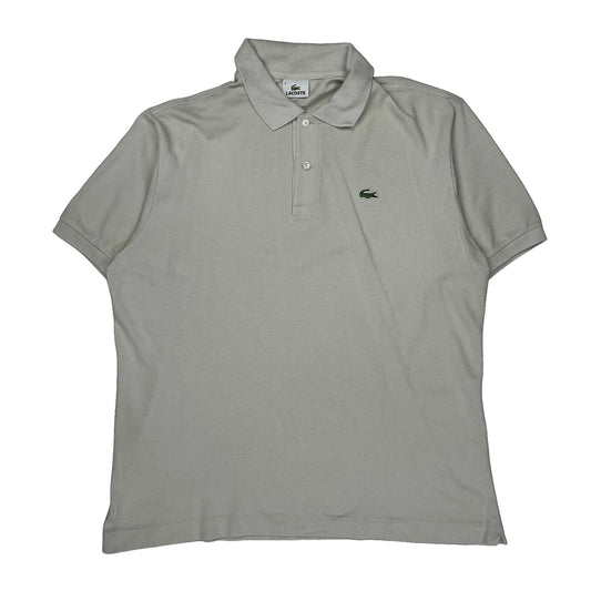 Lacoste Polo Shirt - XL Beige Cotton