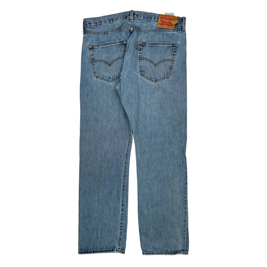 501 Levis Jeans - 36W 31L Light Wash Cotton