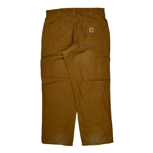 Carhartt Carpenter Trousers - 30W 28L Brown Cotton Blend