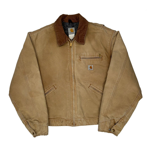 Vintage Carhartt Brn Detroit Jacket - XL Beige Cotton