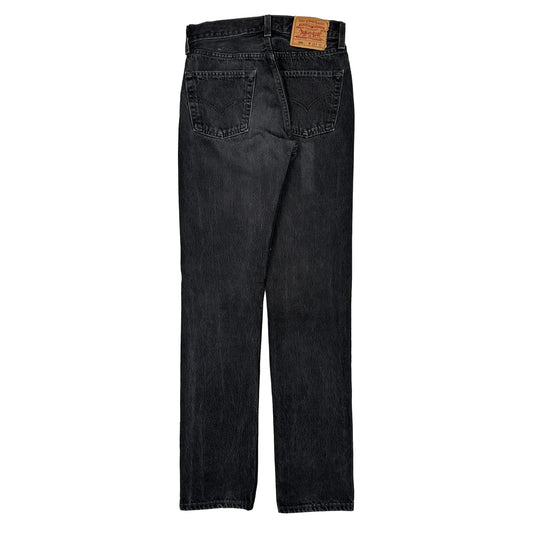 501 Levis Jeans - 28W 35L Black Denim