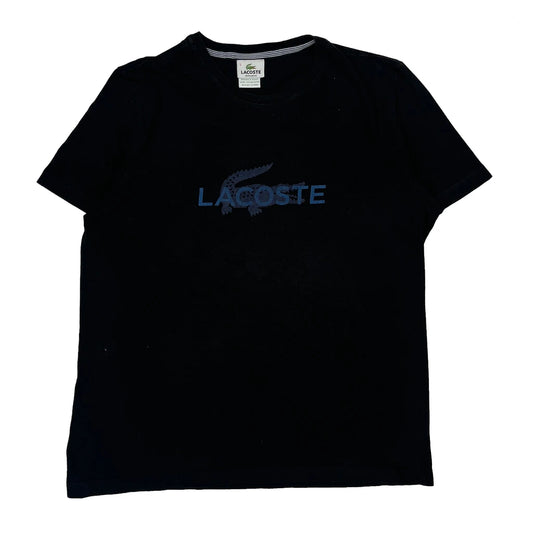 Lacoste T-Shirt - Large Black Cotton
