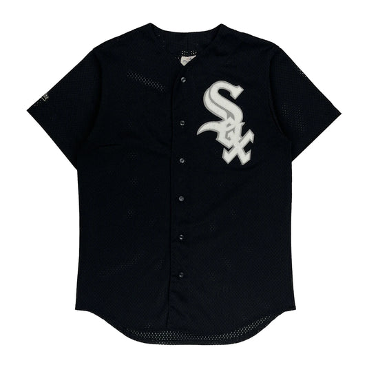 Vintage Chicago White Sox Majestic Mlb Jersey - Medium Black Polyester
