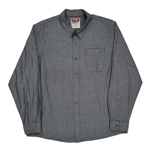 Wrangler Shirt - XL Grey Cotton Blend