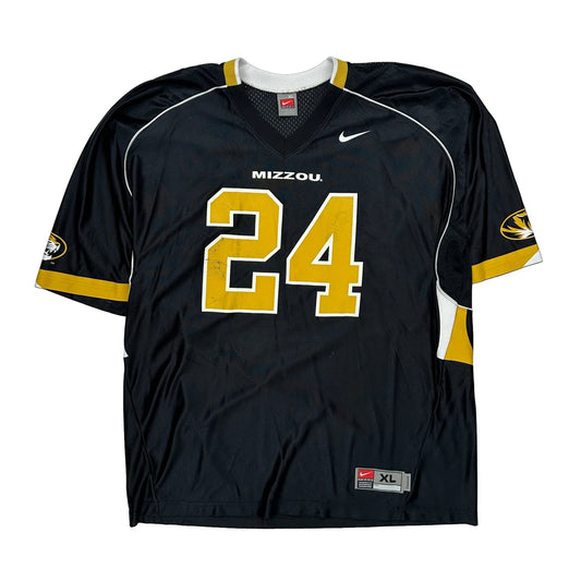 Vintage Mizzou Nike College Jersey - XL Black Polyester