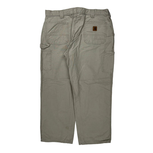 Carhartt Carpenter Trousers - 40W 30L Beige Cotton