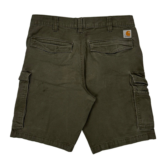 Carhartt Cargo Shorts - 32W 11L Green Cotton