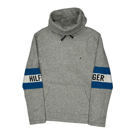 Tommy Hilfiger Roll Neck Jumper - Large Grey Cotton Blend