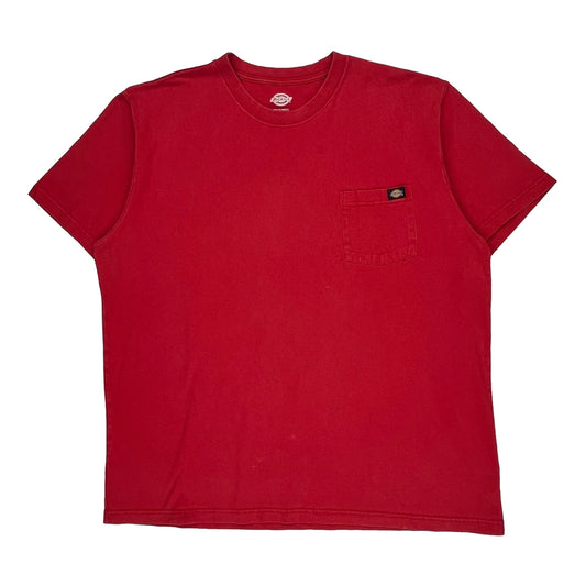 Dickies T-Shirt - 2XL Red Cotton