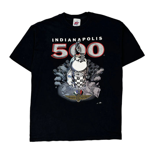 Made In USa Indianapolis 500 Joy Athletic Graphic T-Shirt - XL Black Cotton