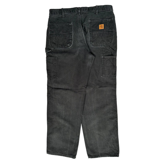 Carhartt Carpenter Trousers - 34W 31L Black Cotton
