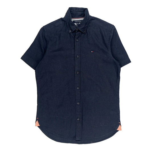 Tommy Hilfiger Short Sleeve Shirt - XS Navy Cotton
