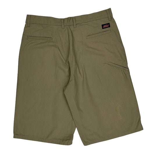 Dickies Baggy Shorts - 34W 12L Khaki Cotton