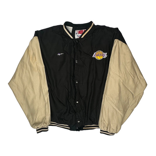 Los Angeles Lakers Reebok Nba Varsity Jacket - 2XL Black Polyester
