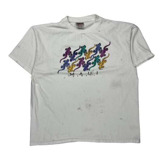 Oneita Graphic T-Shirt - XL Multicoloured Cotton
