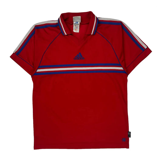 Number 6 Adidas Football Shirt - Medium Red Polyester