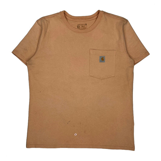 Vintage Carhartt T-Shirt - Medium Orange Cotton