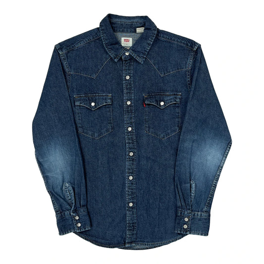 Levis Denim Shirt - Small Blue Denim
