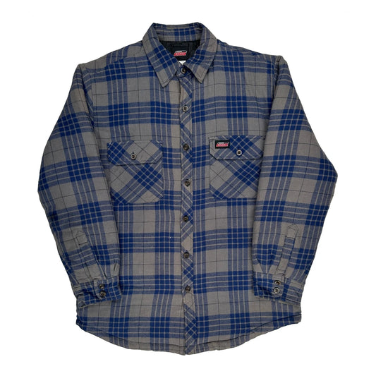 Dickies Checked Overshirt - Large Blue Cotton