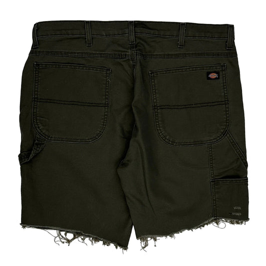 Flex Dickies Carpenter Shorts - 38W 10L Green Cotton Blend