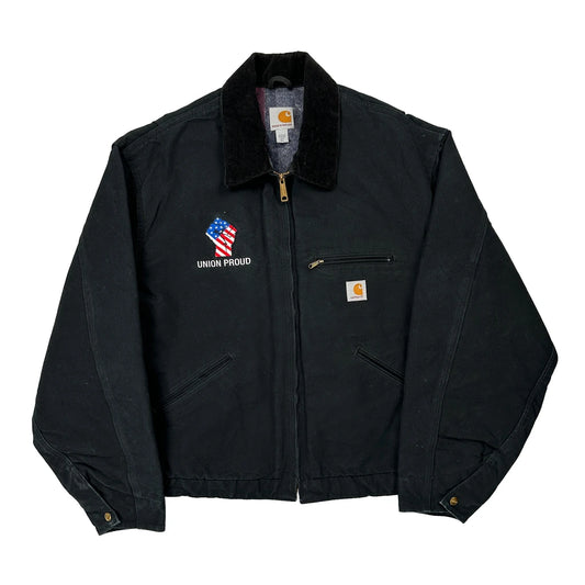 Vintage Made In USA Carhartt Detroit Jacket - 2XL Black Cotton